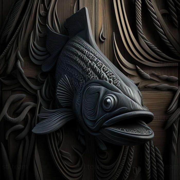 Black knife fish